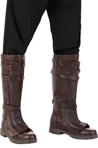 Mens Brown Anakin Skywalker Jedi Knight Star Wars Episode 2 Costume Boots Sizes - Picture 1 of 3