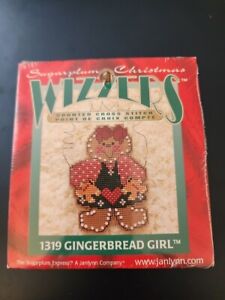 Wizzers Sugarplum Christmas counted cross stitch 1319 Gingerbread Girl *NEW*
