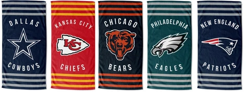 30 x 60 Striped beach towel - NFL - Pick Your Team - NFL FOOTBALL Beach towel Cover