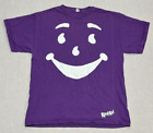 Vintage Y2k Kool-Aid Man Face Logo Purple Delta 100% Cotton T Shirt Men's Size L