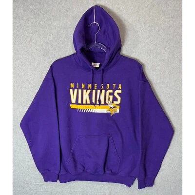Ropa del equipo de la NFL Minnesota Vikings Sudadera con capucha Pullover Sudadera Púrpura para hombre M Foto 1 de 4