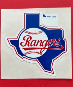 TEXAS RANGERS Team Logo Sticker Decal ~ UNUSED ~ File Foldler Kept - Picture 1 of 8