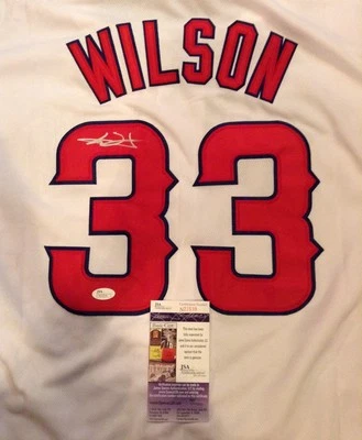 JSA C.J. WILSON SIGNED Anaheim Angels Autographed Jersey Jsa Coa Wow - Image 1 of 4