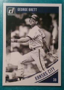 2018 DONRUSS VARIATIONS GEORGE BRETT #120 KANSAS CITY ROYALS KC BLACK AND WHITE
