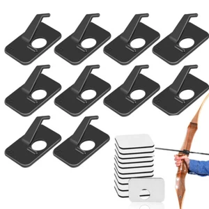 10 PCS Archery Arrow Rest Plastic Self-Adhesive Recurve Bow Right Hand Target US - Picture 1 of 11