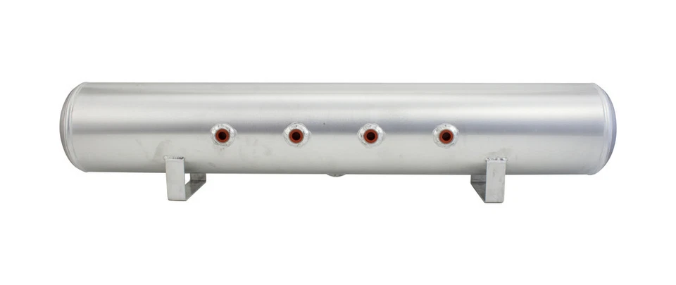 Air Lift 5 Gallon RAW FINISH 5 Port Aluminum Air Tank Air Ride Bags  - 11956 - Image 1 of 1