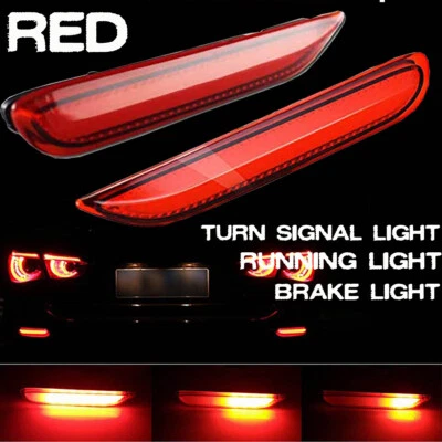 Bumper Reflector Brake Light Turn Signal Kit For Infiniti QX30 Q50 Q70 QX Nissan - Image 1 of 4