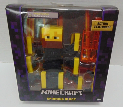2016 Mattel Minecraft  Spinning Blaze Action Figure (Rotating Arm Attack!) NIB Cover