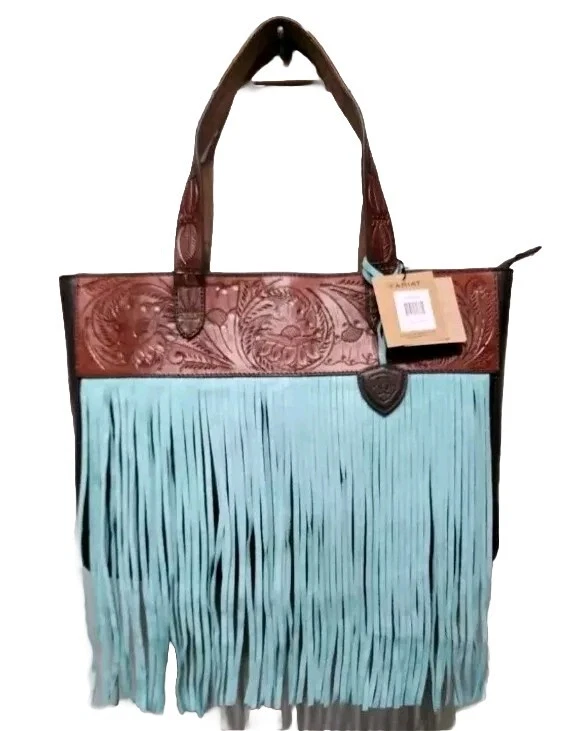 Ariat Ladies Claire Western Fringe Concealed Carry Brown Tote Bag A770010308