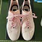 CHANEL LIGHT PINK  Quilted Knit Sneakers Size 40.5 Excellent Condition