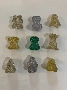 Lot of 9 Gogos Crazy Bones Glitter Sparkle - Picture 1 of 1