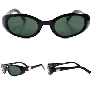 Deadstock 80s Style Black Rockabilly Classic Genuine Vintage Cat Eye Sunglasses - Picture 1 of 4