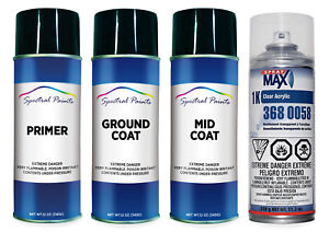 For Cadillac 55 Euro White Aerosol Paint Primer & Clear Compatible