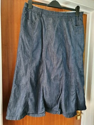 Womens size 14 Dash Skirt - flared skirt denim style lined 28 inch length - Image 1 of 4