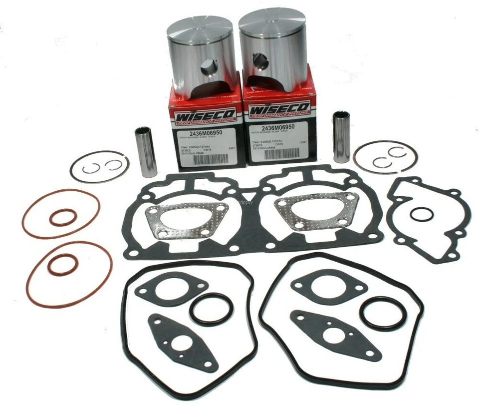 Juego de pistones y juntas Ski-Doo MXZ 500, 2000-2003, Wiseco .020; reconstrucción del motor Foto 1 de 1