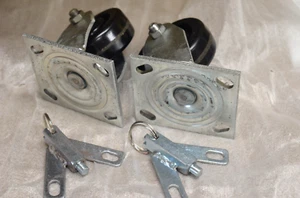 (2) Caster Concepts Swivel Casters Nsn# 5340-01-433-1872 4 x 1/2" (U-A) - Picture 1 of 8