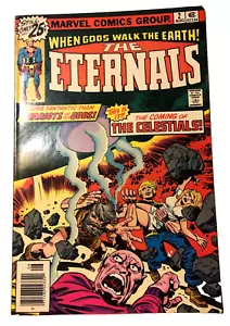 Marvel Comic #2 The Eternals Jack Kirby August 1976 Vintage Original - Picture 1 of 14