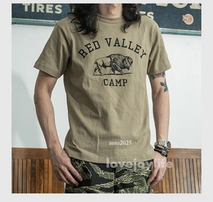 NON STOCK Retro Men T-Shirt America BISON Cotton Tee Heavyweight Unisex T-shirts - Picture 1 of 19
