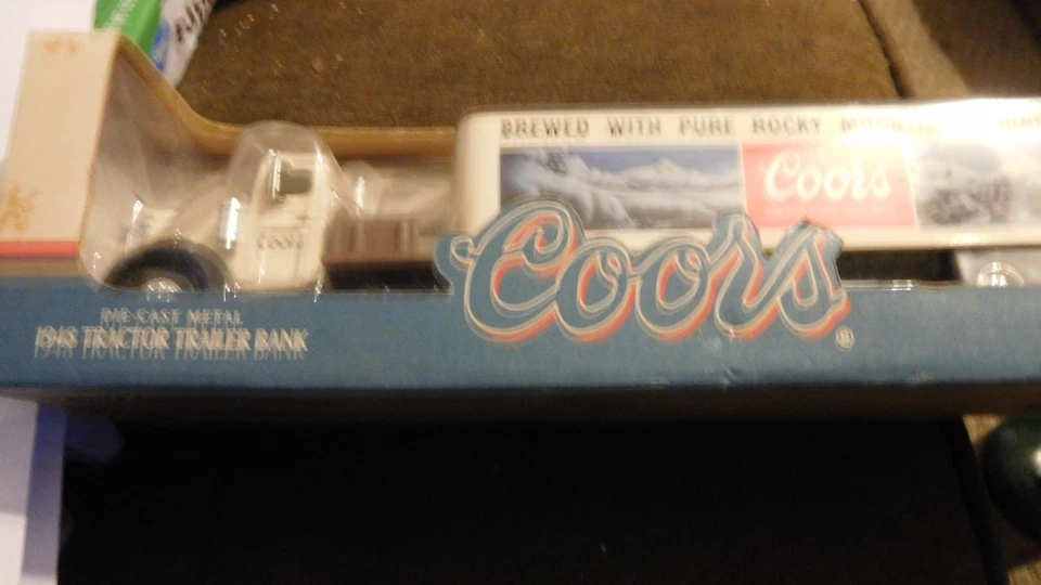 Coors 1948 Tractor Trailer Bank Diecast Ertl Collectibles 1/43 #H859 NEW READ - Image 1 of 1