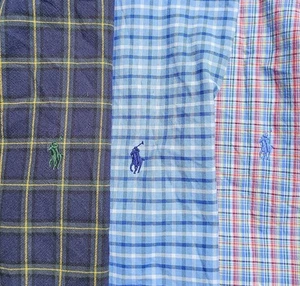 Paket mit 3 Ralph Lauren karierten Langarm Herrenhemden mit Knopfleiste Größe Large Frühling - Bild 1 von 8