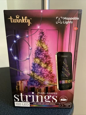 Cuerdas USB-C Perlas 100 LED, Cadena de Luz LED en Forma de Perla, RGB Multicolor L... Foto 1 de 2