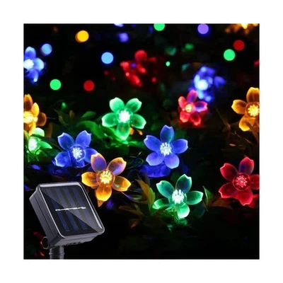 ITICdecor Cadena de Luces Solar Exterior Impermeable 50 LED Flor Hada Luz De... Foto 1 de 4