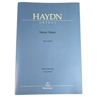 Haydn Stabat Mater Vocal Score Urtext Bärenreiter BA 4642-90 Choral Music Book - Image 1 of 4