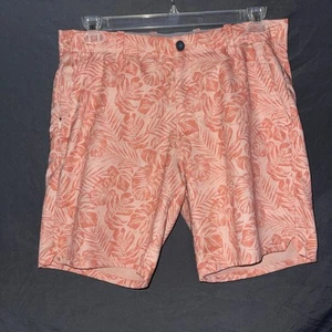 Tommy Bahama Men's 33 Golf Shorts peach/orange floral Hawaii style great shorts - Picture 1 of 15
