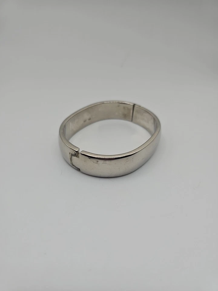 Sterling Silver Bracelet, Bangle With Closure, 50 Grams - Image 1 of 4