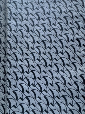 Ralph Lauren Appollinaire Deco Steel Fabric Remnant 24"x24" - Image 1 of 3