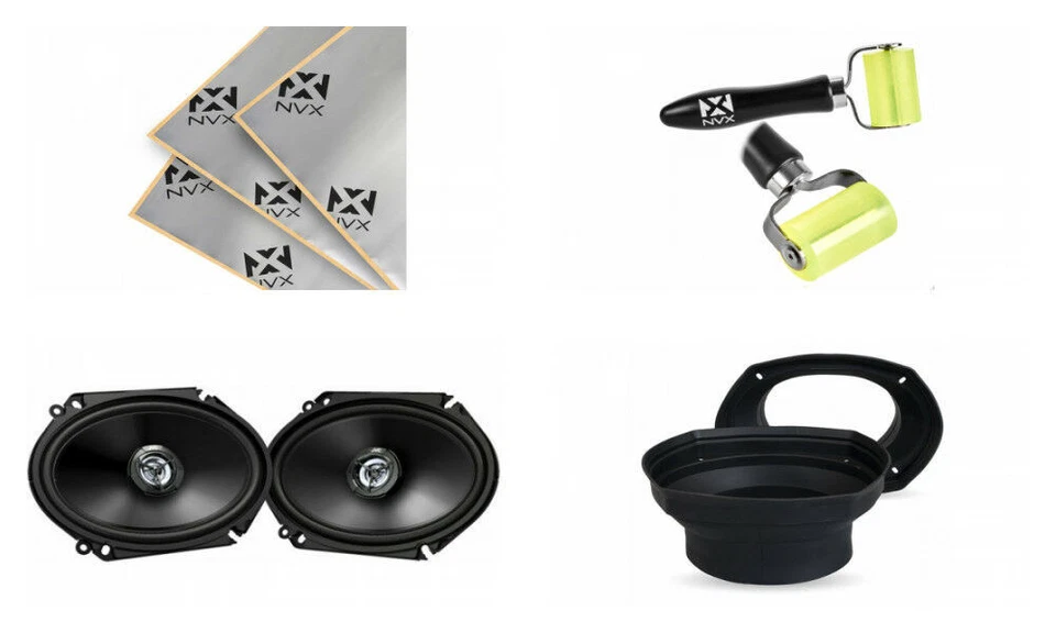 4 JVC Cs-dr6821 |6 X 8" 2-way Coaxial Car Stereo Speakers 300w Max Power 45w RMS