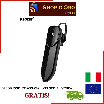 Auricolare Business Bluetooth 4.2 Wireless Over-Ear Impermeabile - Immagine 1 di 4