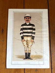 Jockey 'Count Strickland' Fieno Vanità Fiera Spia Cartone Animato 4 Maggio 1893 - RISTAMPA - Foto 1 di 1