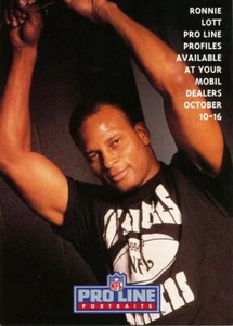 PRO-LINE PROMO Ronnie Lott RAIDERS USC Trojan HOF - Foto 1 di 1