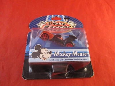 Disney Racers Mickey Mouse 1/64 Scale Die Cast Metal Body Race Car Toy NEW - Image 1 of 3