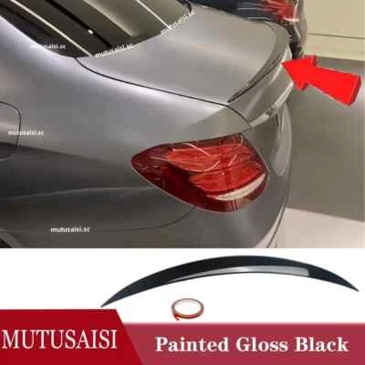 Fits Mercedes E-Class W213 2017-2023 Black Rear Trunk Lip Spoiler Wing AMG LOOK Foto 1 de 4