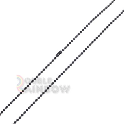 C21 20-30» из нержавеющей стали черный военный жетон мяч бусина цепочка ожерелье ссылка - Изображение 1 из 3