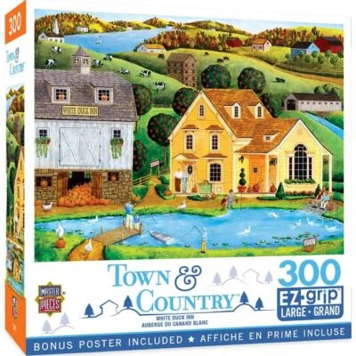 MasterPieces jigsaw puzzle;  White Duck Inn by Art Poulin; 300 EZ-grip pcs - Image 1 of 2