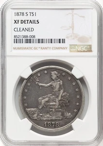 1878-S Trade Dollar NGC XF Details - Picture 1 of 2