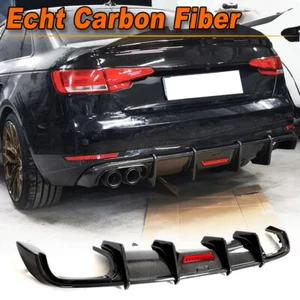 Difusor trasero de carbono difusor trasero para Audi A4 B9 Base parachoques 2017-19 - Imagen 1 de 11