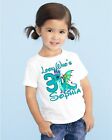 Girls Cute Dragon Personalized Look Who's Birthday T Shirt Tee Custom Name Age