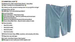 Goodfellow & Co Men's Hybrid Swim Shorts Dusty Blue - Choose Size - Picture 1 of 19