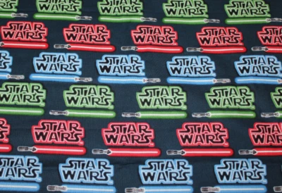 3 1/4 yds Star Wars Camelot Fabrics material Lucasfilm (117"x44") light saber #1 - Image 1 of 4