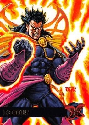 EXODUS / '95 1995 Fleer Ultra X-Men BASE Card #18 - Art by Bob Larkin - Image 1 of 2
