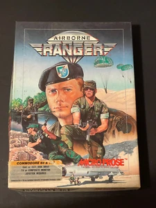 Commodore 64 & 128 AIRBORNE RANGER Software Microprose VINTAGE RARE UOS LAST ONE - Zdjęcie 1 z 4