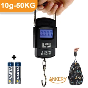 Kofferwaage 0-50kg Hängewaage Handwaage Tragbare Reisewaage Gepäckwaage  Waage - Bild 1 von 9