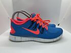 Nike Free 5.0 Blue Pink Running Shoes 579959-464 Sneakers Mens Size 6.5 Clean!