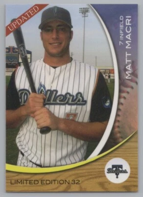 Matt Macri Tulsa Drillers 2005 DAV Minor League Baseball Card - Image 1 of 2