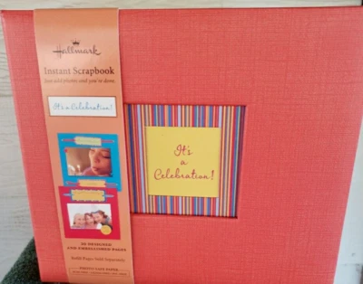 ÁLBUM DE RECORTES INSTANTÁNEO HALLMARK- FIESTA "ES UNA CELEBRACIÓN", CUMPLEAÑOS, GRADUACIÓN Foto 1 de 4