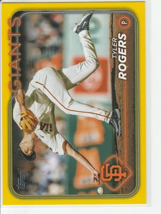 Tyler Rogers 2024 Topps Actualización Serie #US92 Amarillo Paralelo Gigantes de San Francisco - Imagen 1 de 2
